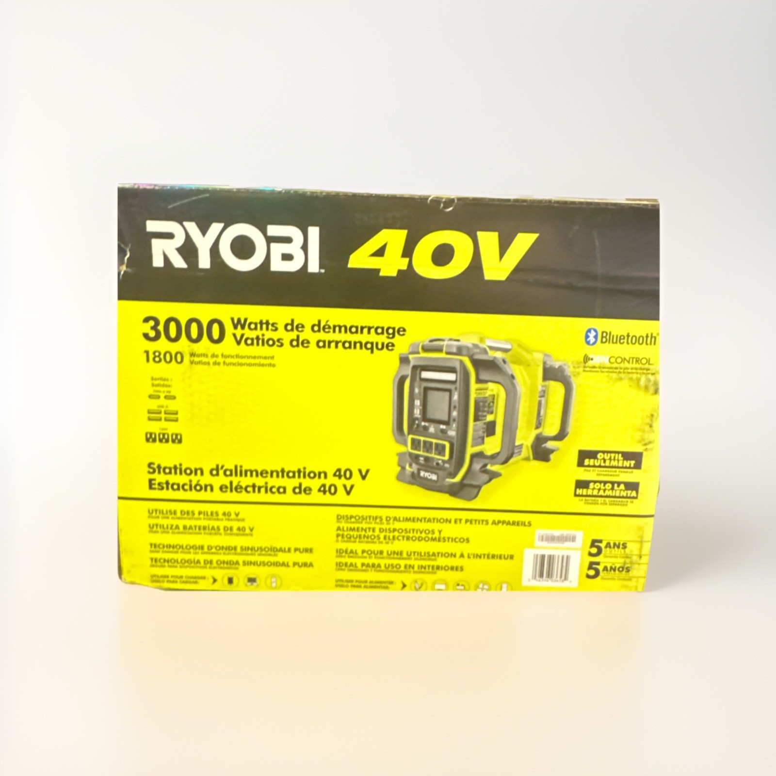 40V1800-Watt Portable Battery Power Station Generator and4-Port Charger (Tool)