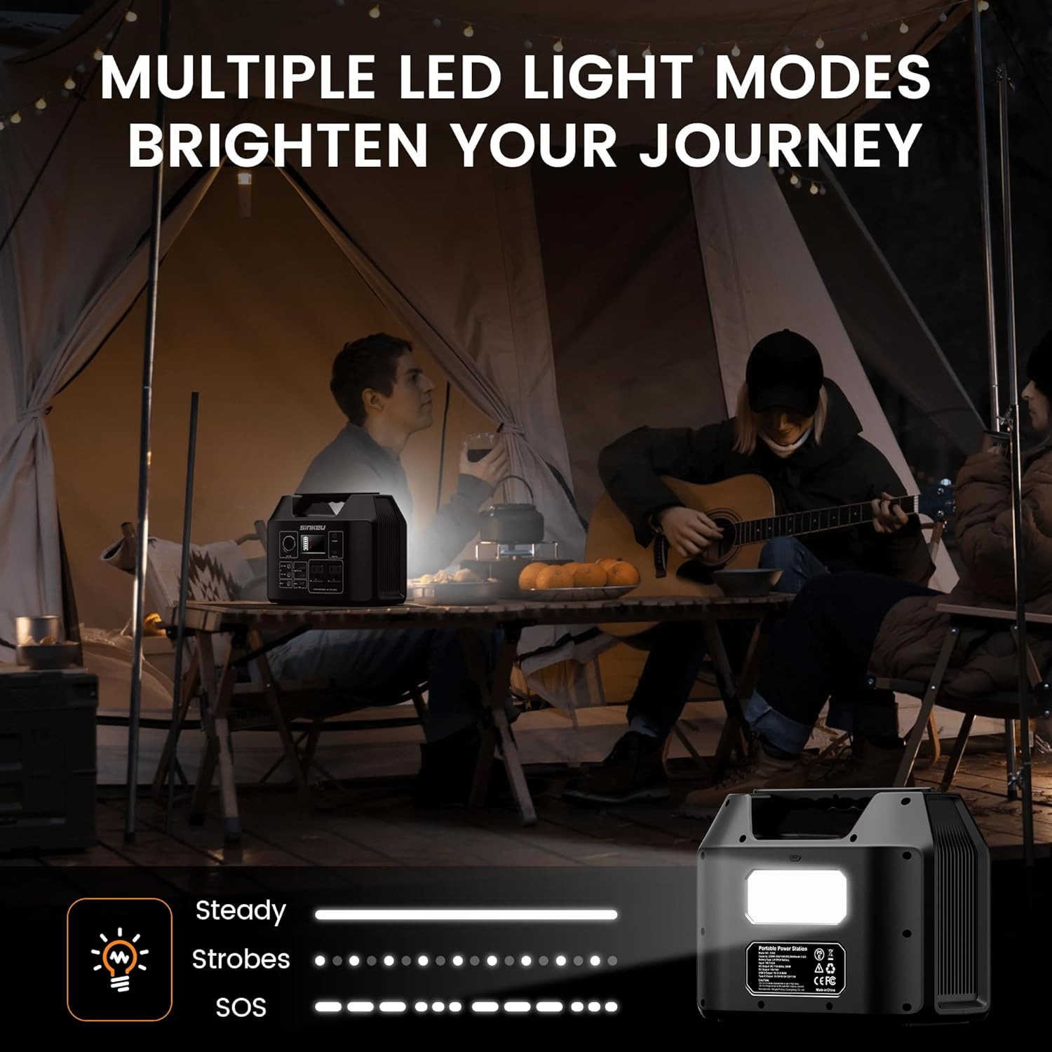 Portable Power Station 80000Mah, 256Wh Lifepo4 Battery Backup,300W AC Outlets, S
