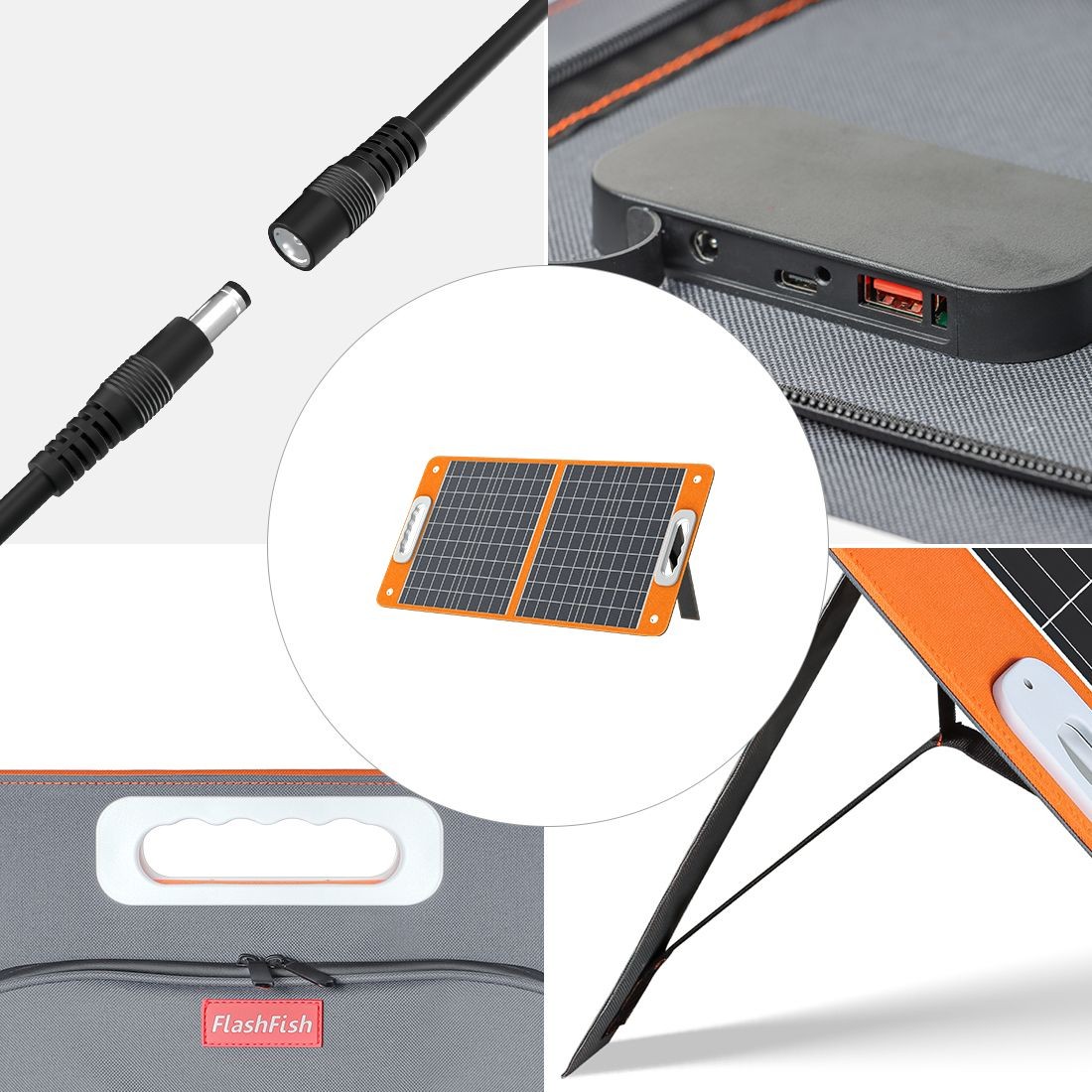 Flashfish 300W Power Station + 60W Solar Panel 230.4Wh LiFePO4 (Peak 600W)