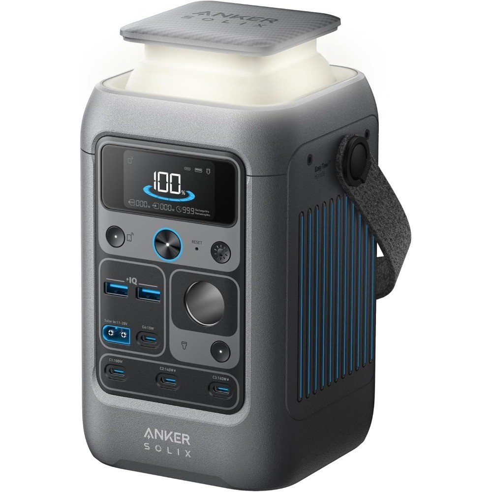 SOLIX C300 DC Power Bank Station, Outdoor 288Wh Portable Power Station, LiFePO4