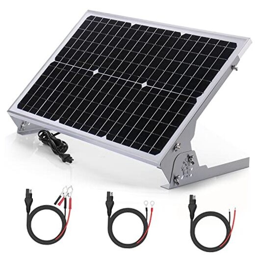 12V Waterproof Solar Battery Trickle Charger & Maintainer – 30 BC-30W Mono