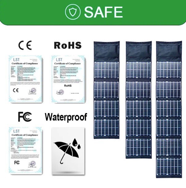 40W Monocrystalline Folding Solar Panel