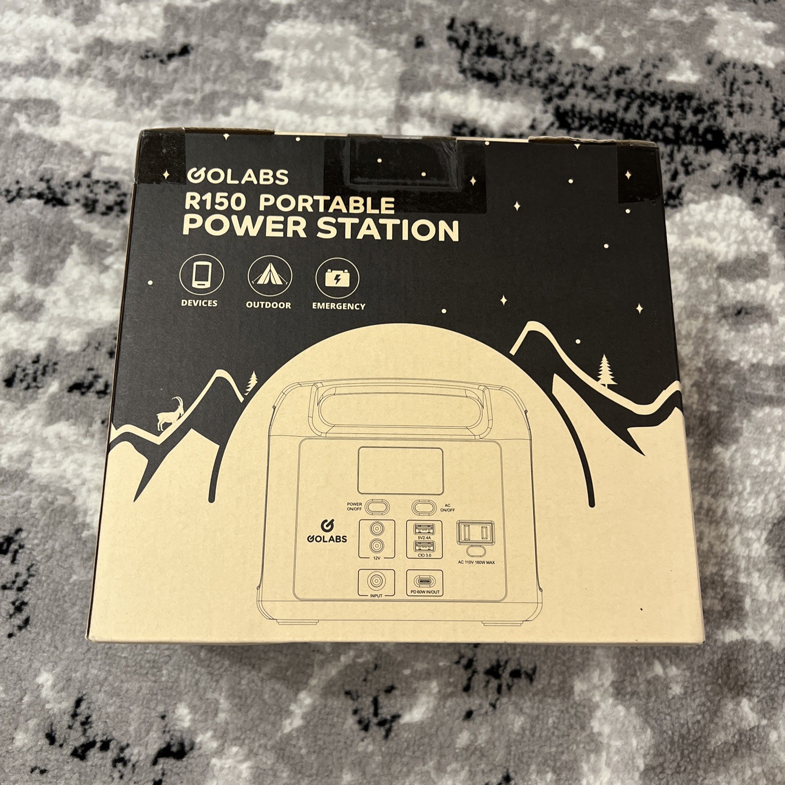 GoLabs R150 Portable Powerstation Emergency Home Orange NEW – SEALED