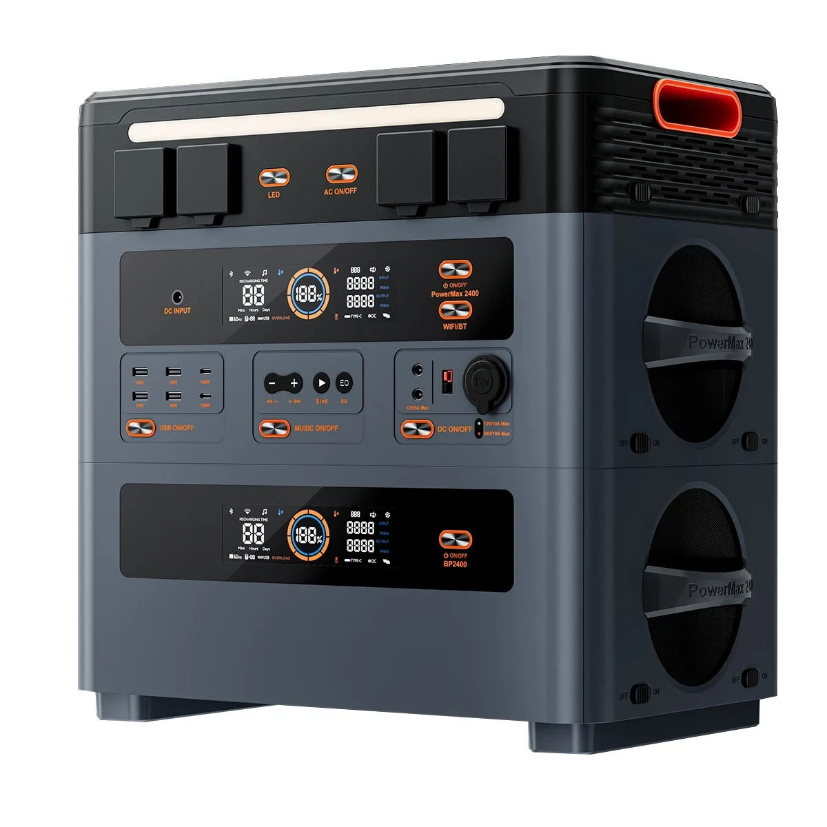 Blackview OSCAL PowerMax2400 Dual-speaker Portable Power Station with Battery