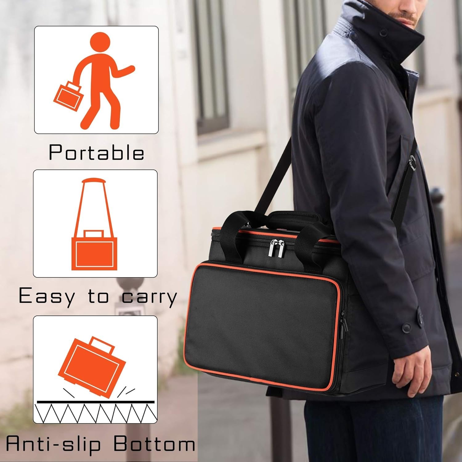 Adjustable Shoulder Strap Case for Jackery Explorer 500 – Lightweight & Durable
