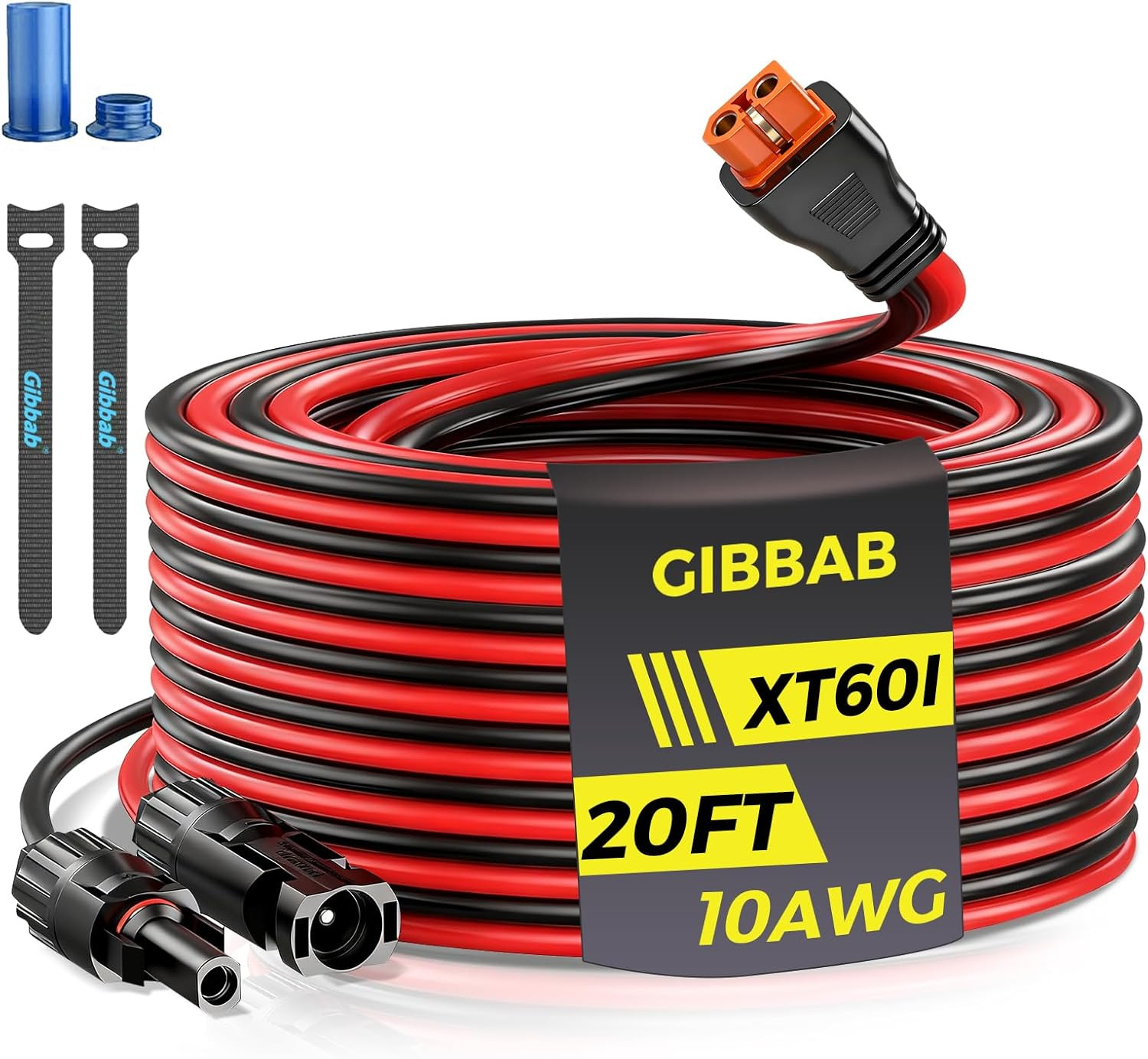 20FT 10AWG Solar to Xt60I, 3 6 10 16 20 25FT Solar Panel Connector to Xt60I-F A
