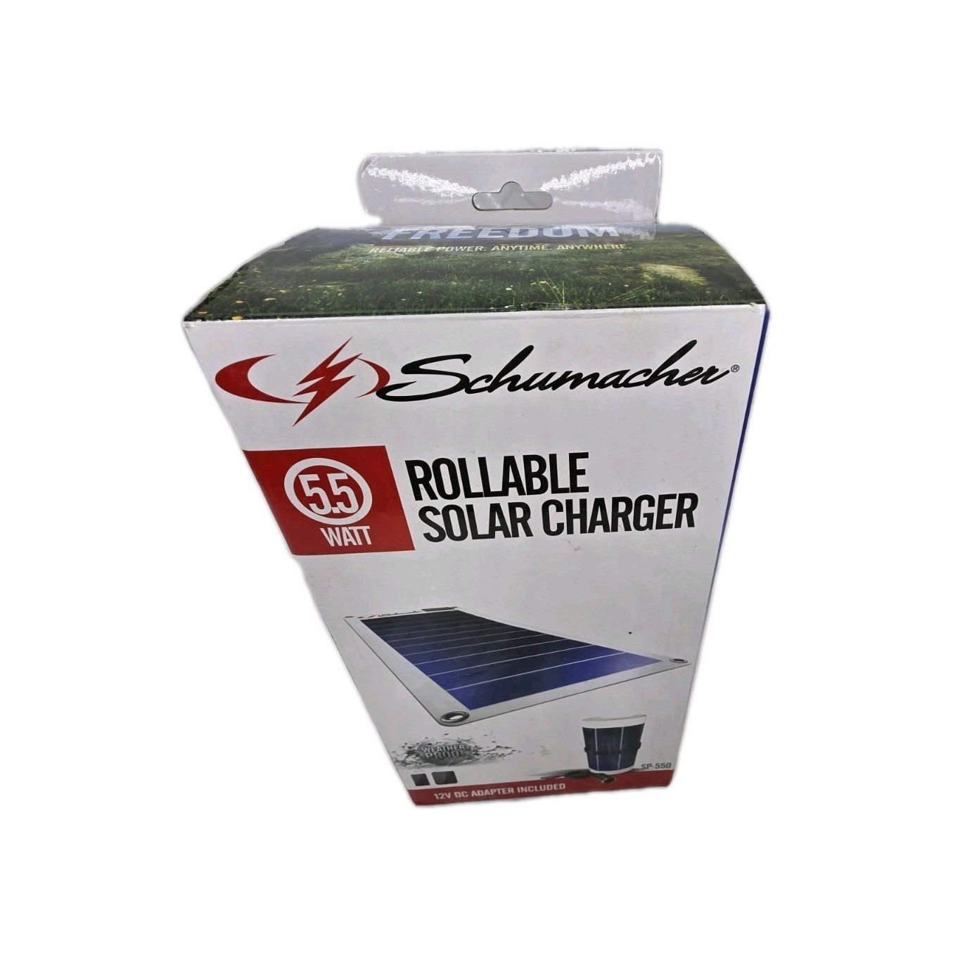 SCHUMACHER SP-550 Weather Proof Rollable Solar Panel Charger, 5.5W Works
