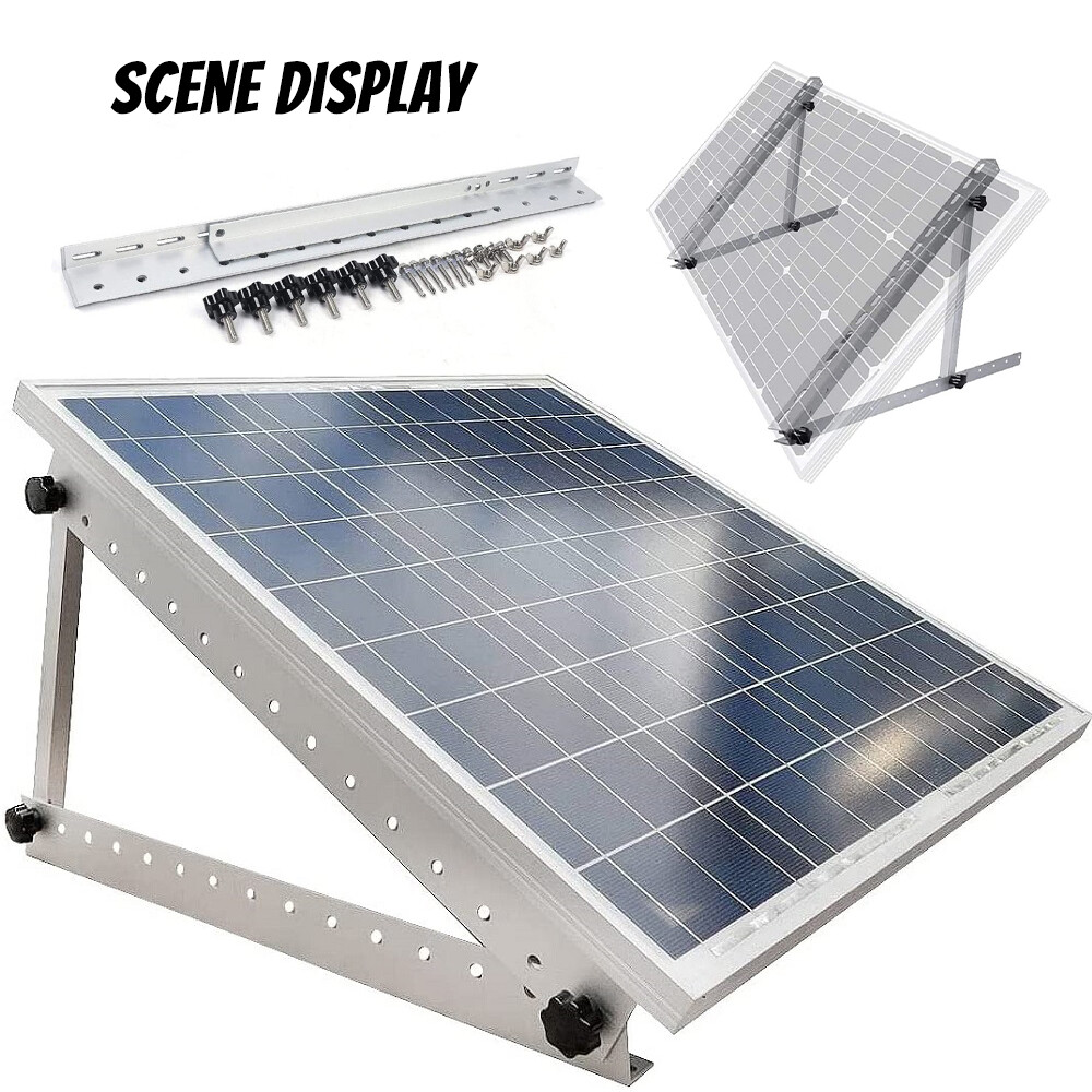 Adjustable Solar Panel Tilt Mount PV Brackets for Any Flat Surface RV Roof Boat