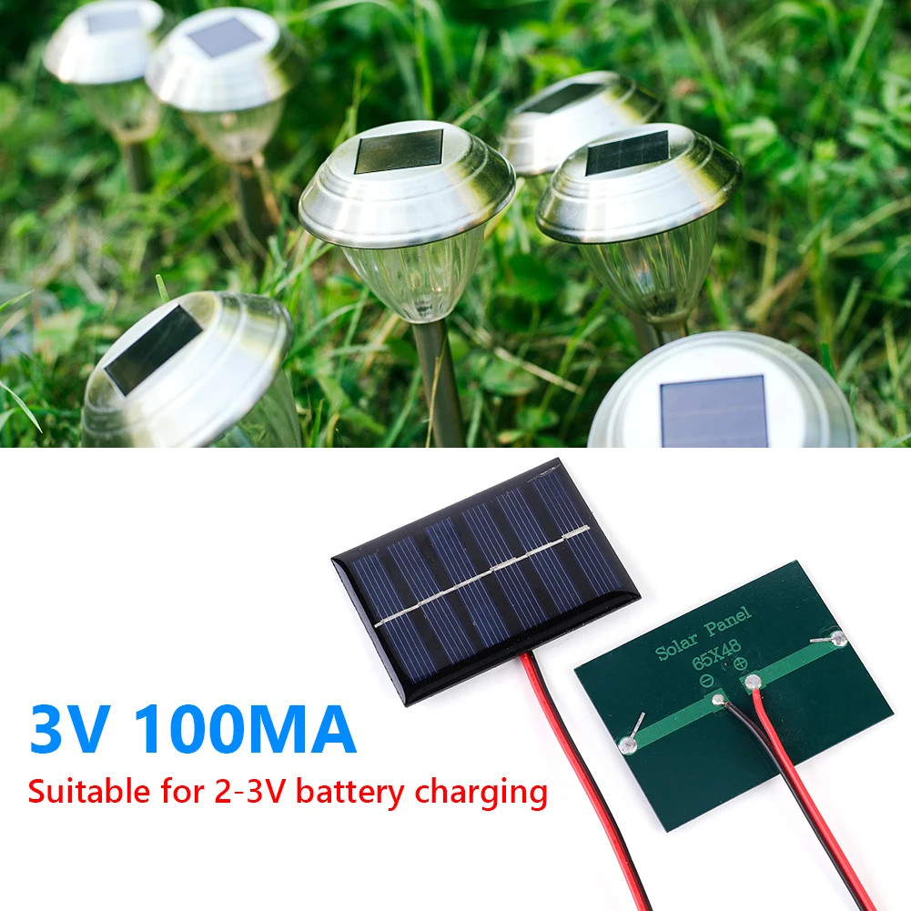 5W 5V/12V 1W 3V Mini Solar Panel Polysilicon Solar Epoxy Panel Module Light Cell