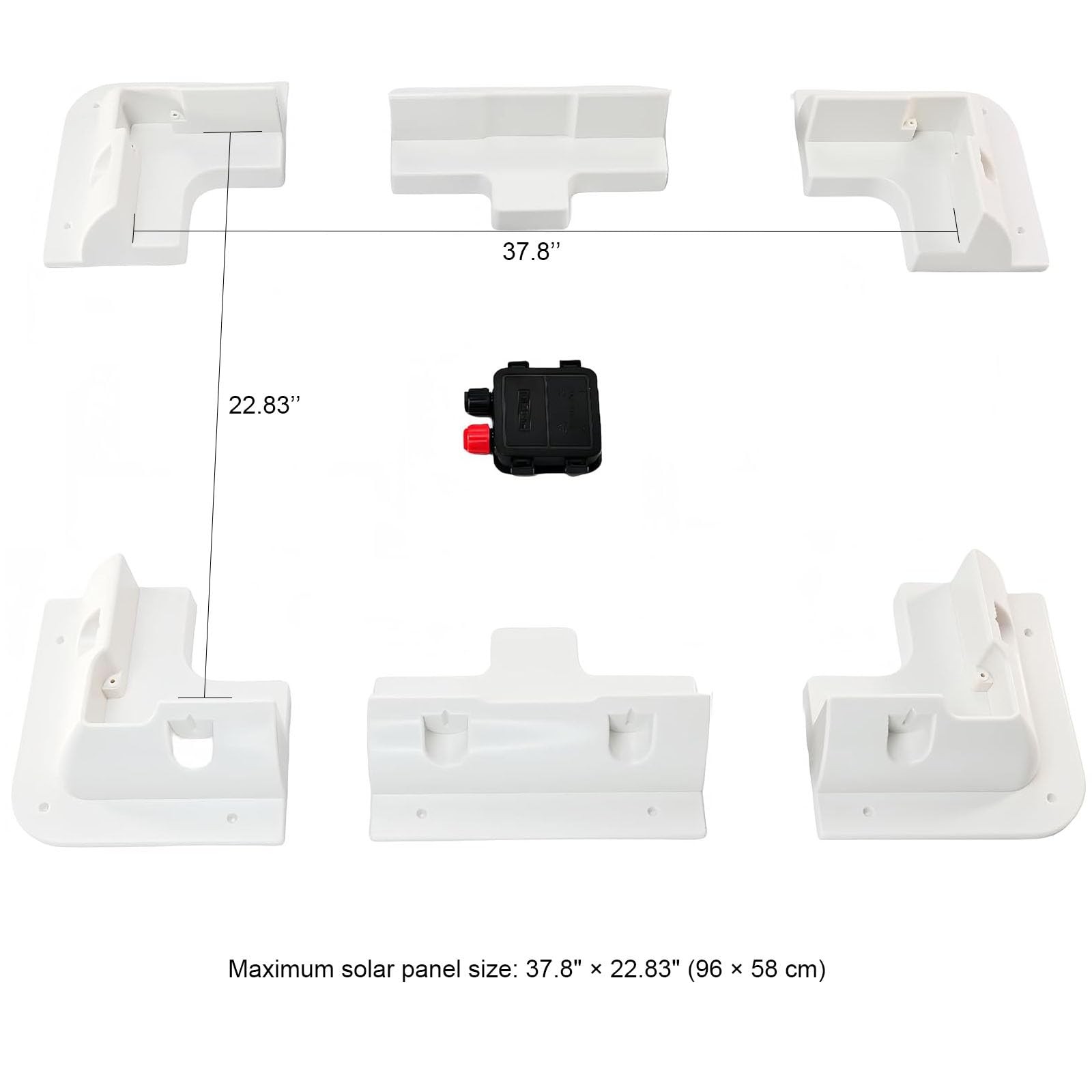 Solar Panel Mounting Brackets Kit 7PCS – Strong Roof Mounts for RVs, Vans, Ca…