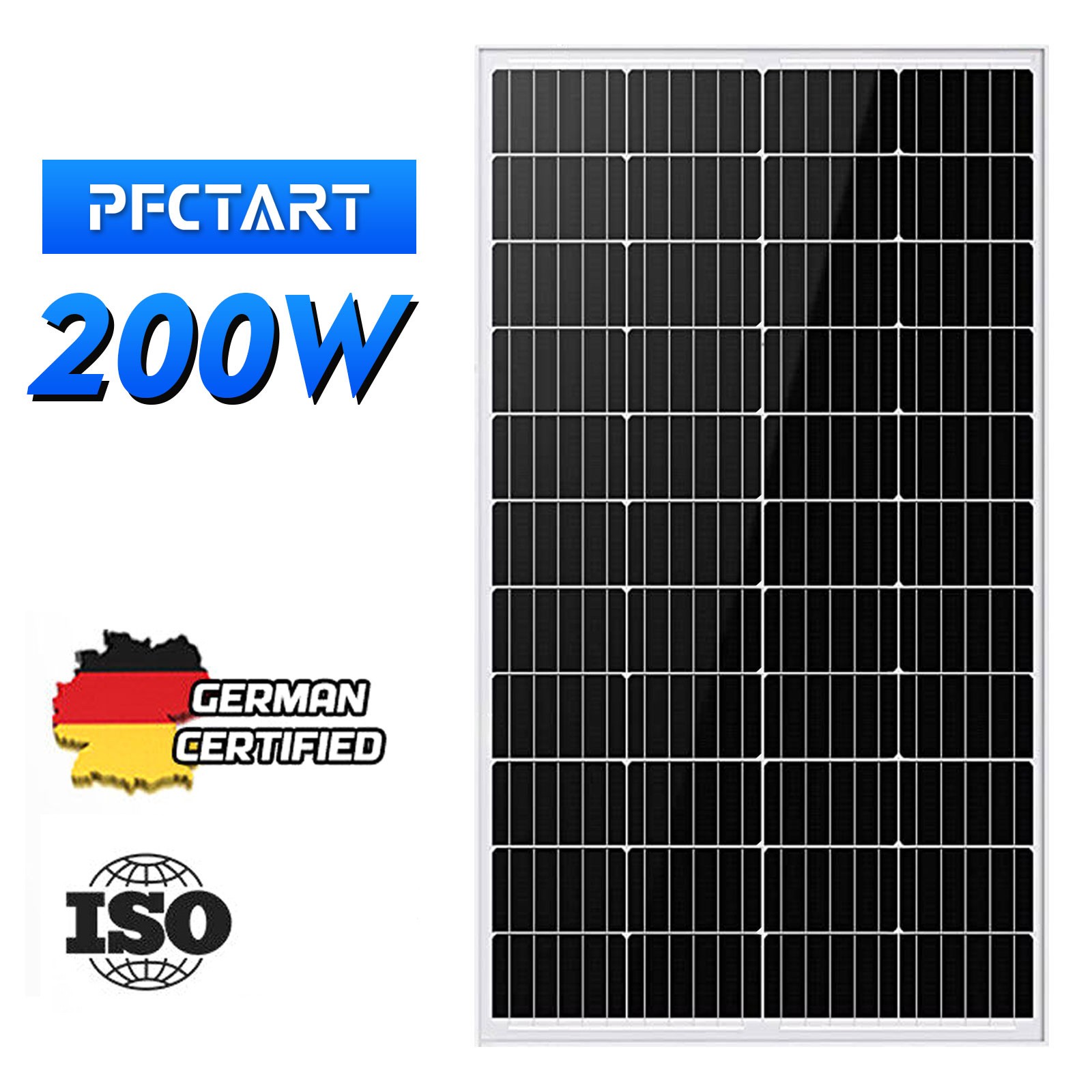200W 400W 600W 800W 1000W 1200W Watt Solar Panel 12V Mono Home RV Off Grid Boat