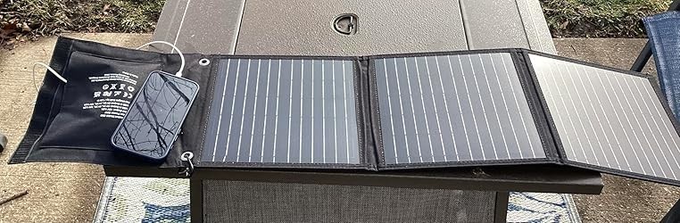 60W Solar Panel Power Station Foldable Charger with USB and 12-18V DC