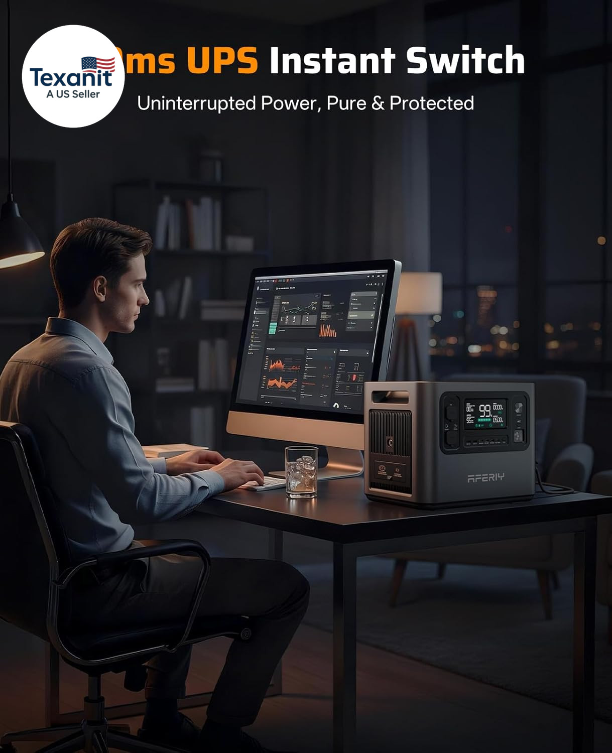 2048Wh Portable Power Station 2400W (Peak 4800W),P210 Lifepo4 Battery Generator,