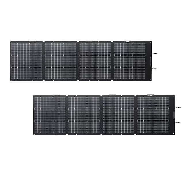 EcoFlow 2PCS NextGen 160W Portable Solar Panel 63.4-in x 23.6-in x 1-in 160-Watt