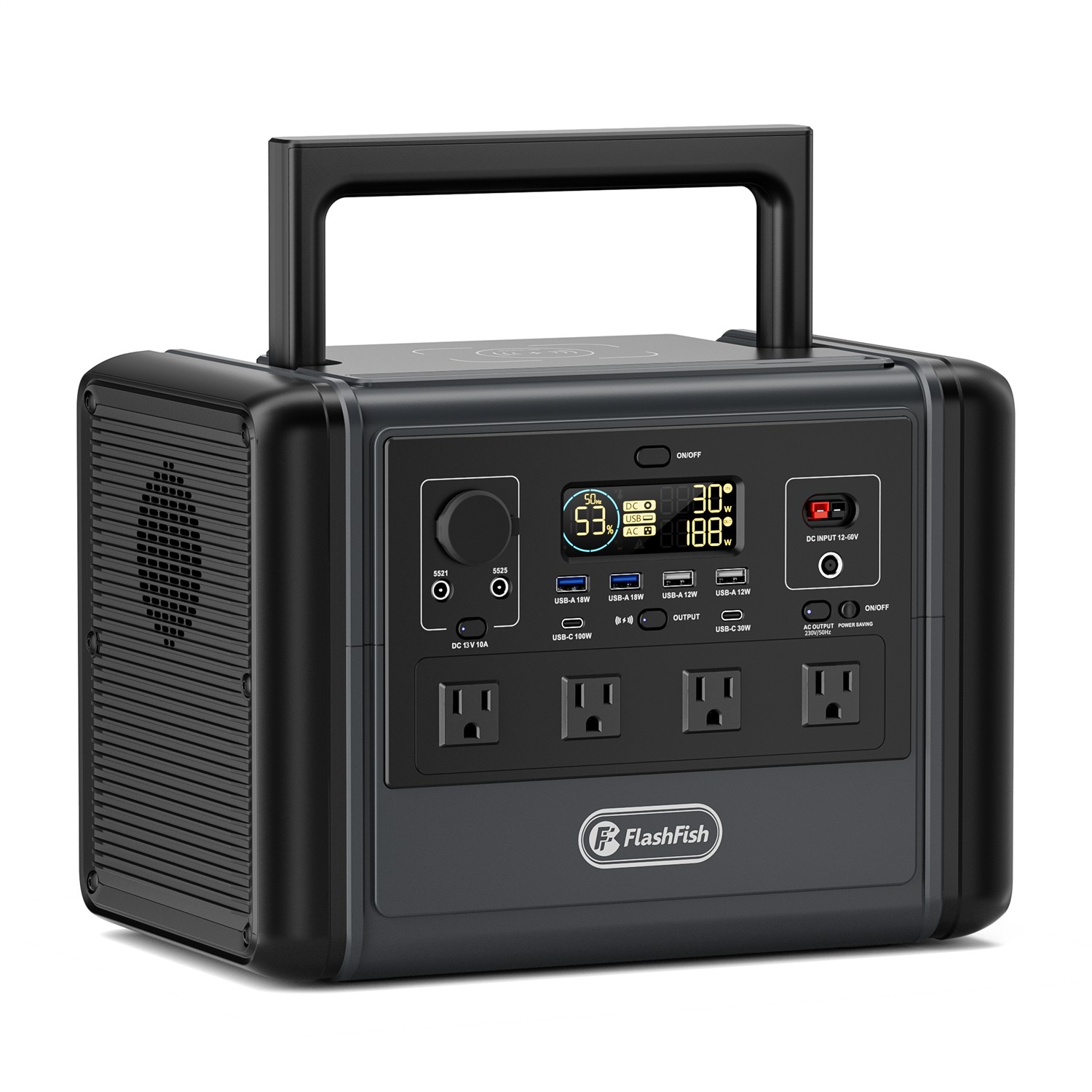 Flashfish T1200S Solar Generator 1200W 240000mAh Optional With Solar Panel 100W