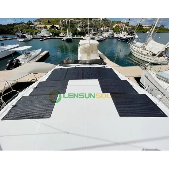 Flexible Solar Panel 130W 12V ETFE,42.9in x 23.2in Semi 130W/23.2in x 42.9in