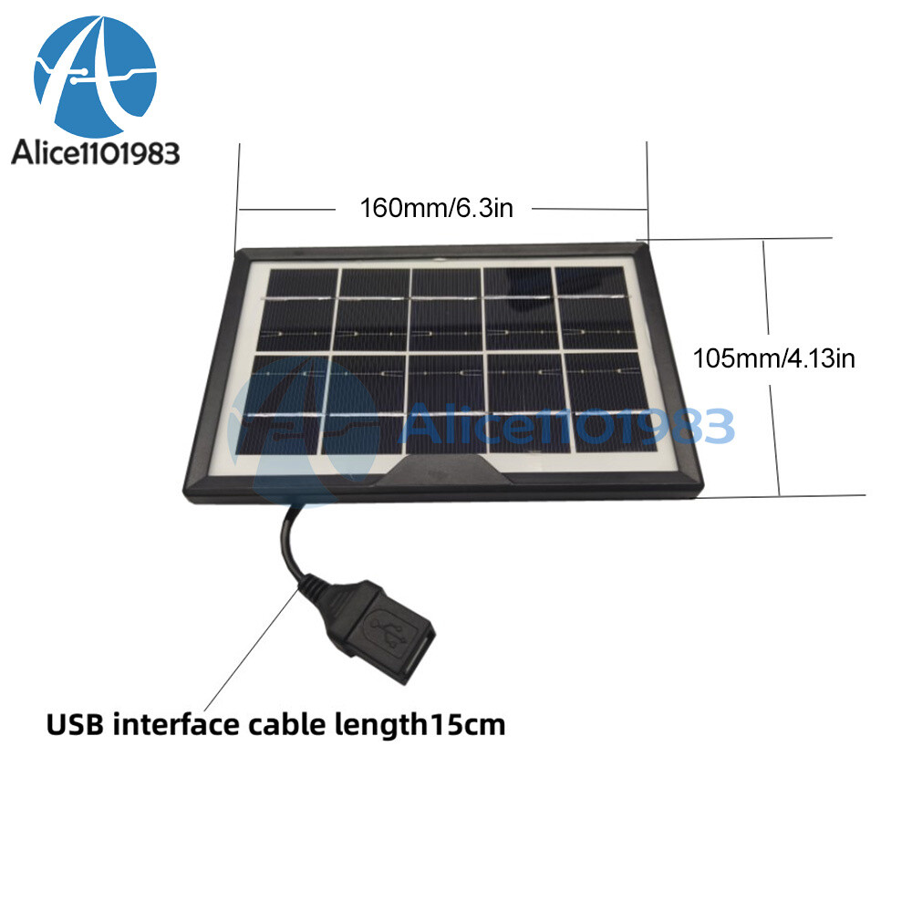 5V 1.8W 360mA Solar Power Charger Charging Panel Boards Battery Charger Kit