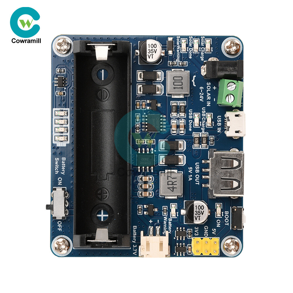 6V~24V Solar Panel Power Management Module Support MPPT 850mAh Li-ion Battery