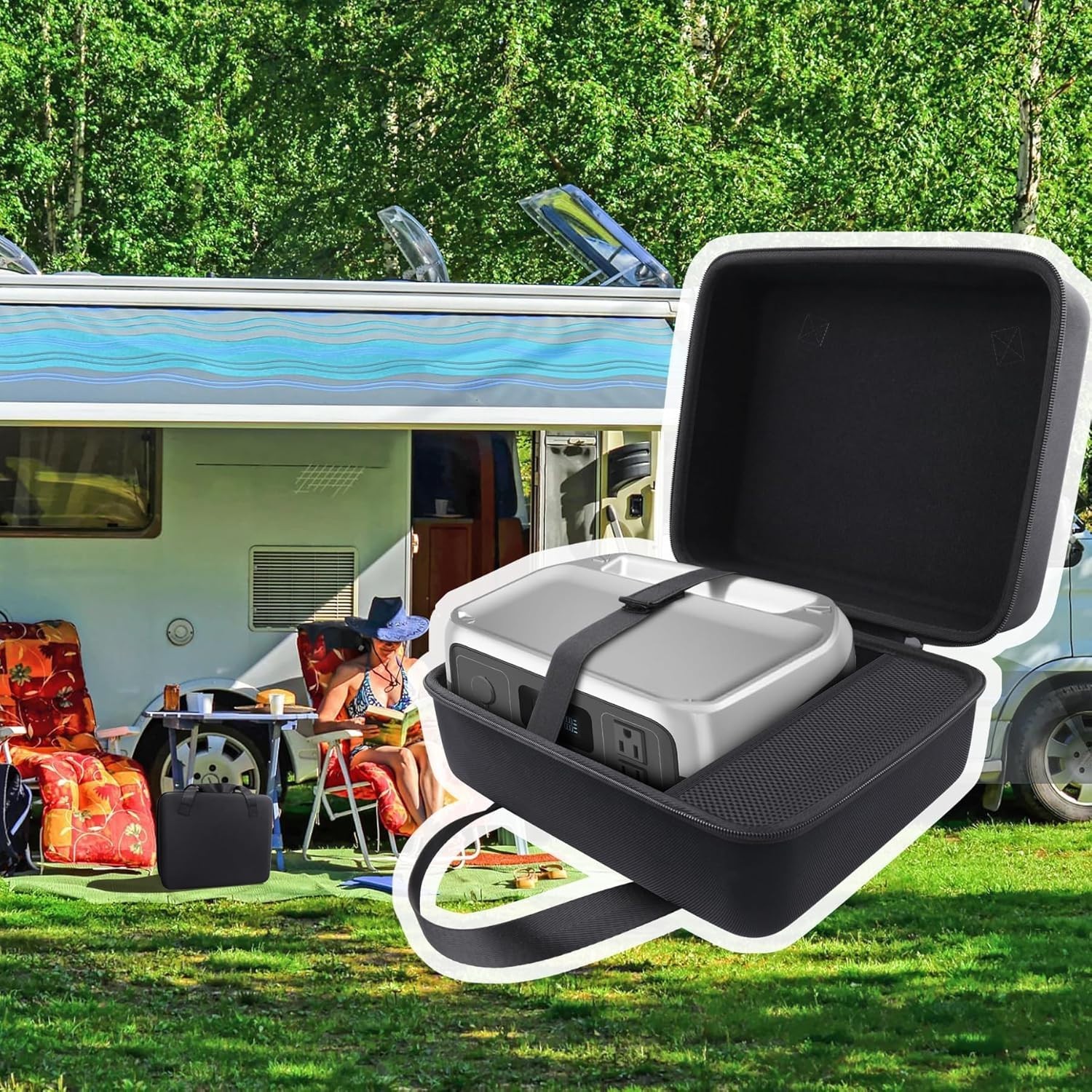 Sleek Hard Travel Case for EF ECOFLOW RIVER 2 – Ultimate Protection & Style