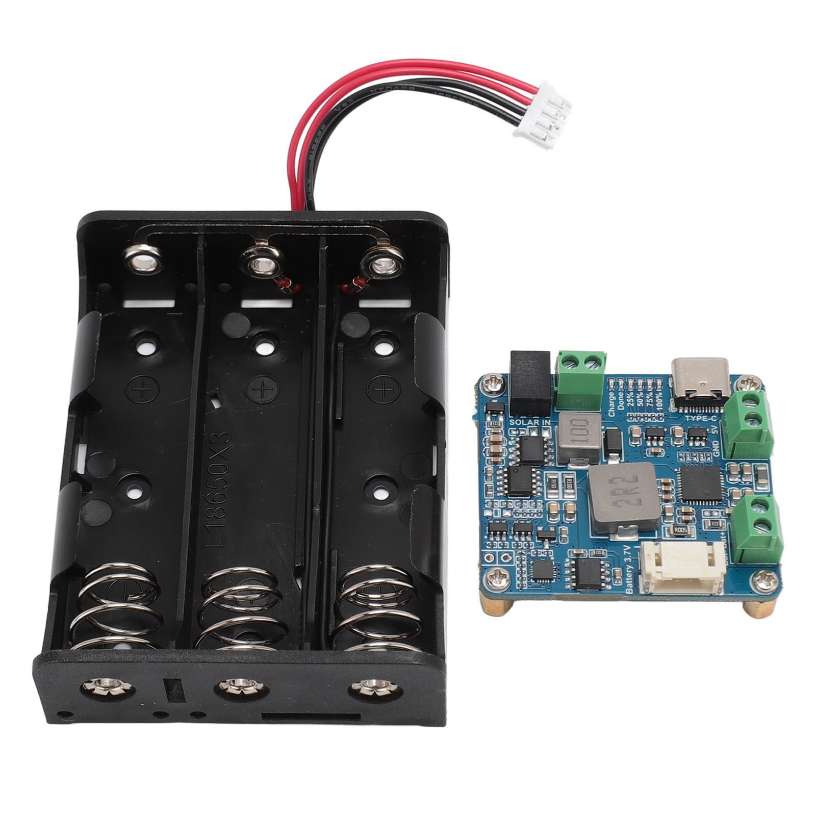 6V‑24V Solar Power Manager PCB MPPT 5V 3A Output Type C Charging Power