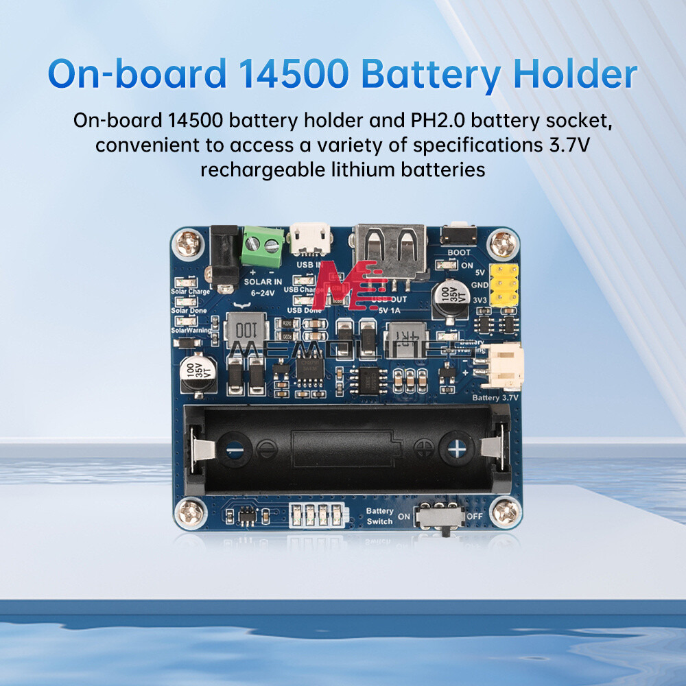Power Manager Module for 6V~24V Solar Panel Support MPPT USB Battery Charging