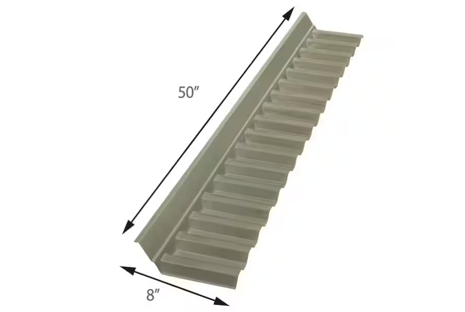 Suntuf Roof Panel 4 Ft Solar Wall Connector Impact Resistant Polycarbonate Gray
