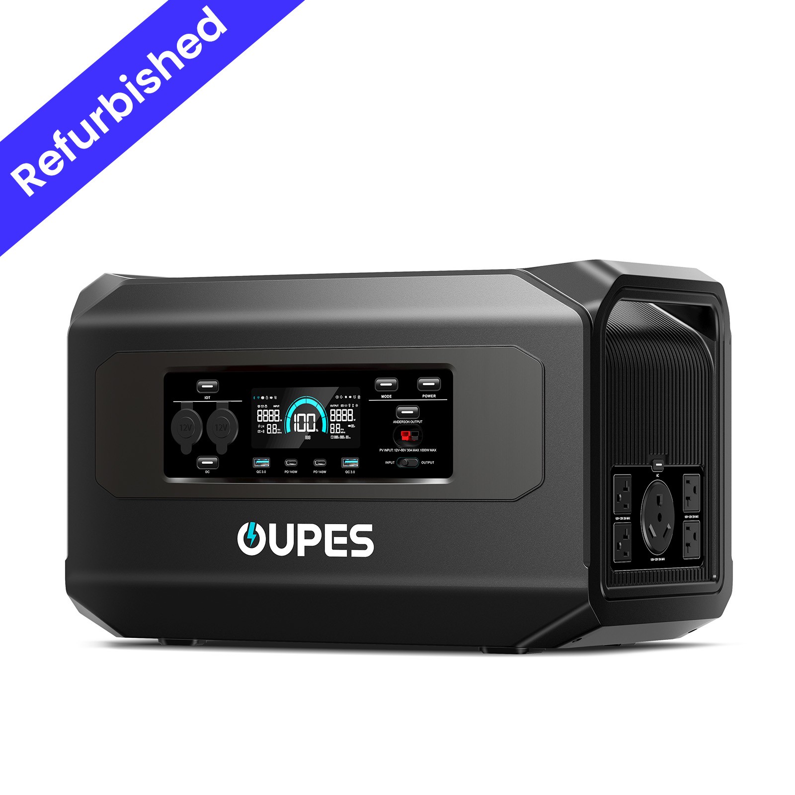 OUPES 2048Wh Mega 2 Pro Portable Power Station 2500W Solar Generator LiFePO4