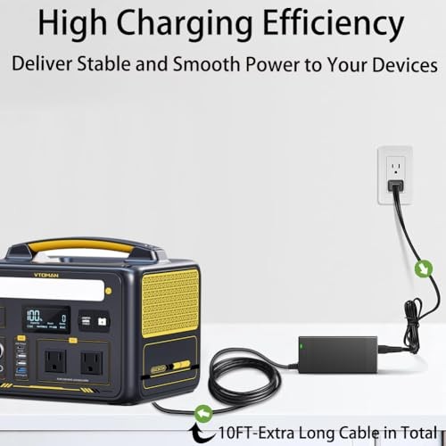 VTOMAN Jump 600X Portable Power Station Adapter 19V AC/DC