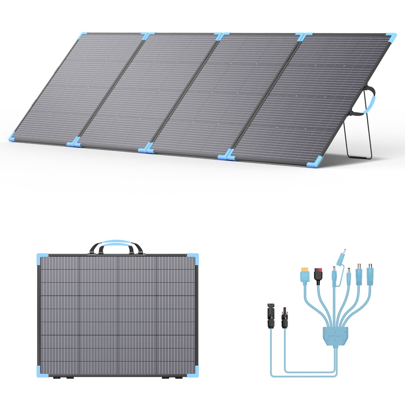 E-POWO Folding Bifacial Solar Panel 400W 220W 110W for Ecoflow DELTA 3 Classic