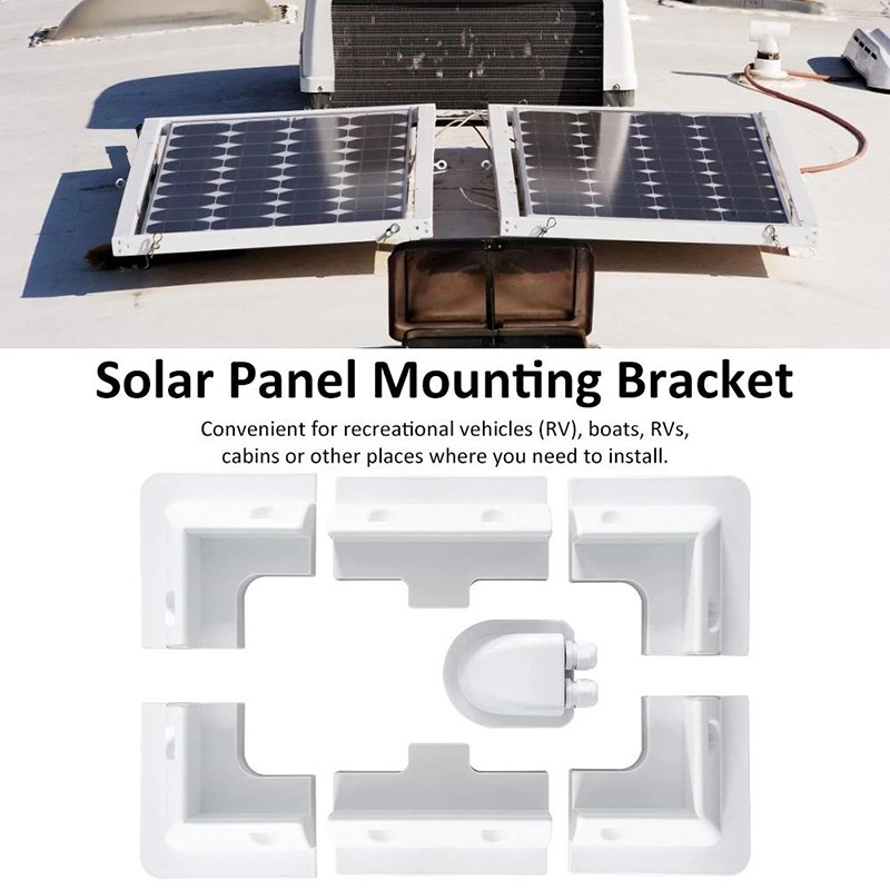 Solar Panel Corner Mounting Brackets Kit 7PCS Caravan Boat RV Vehicle Roof Mount