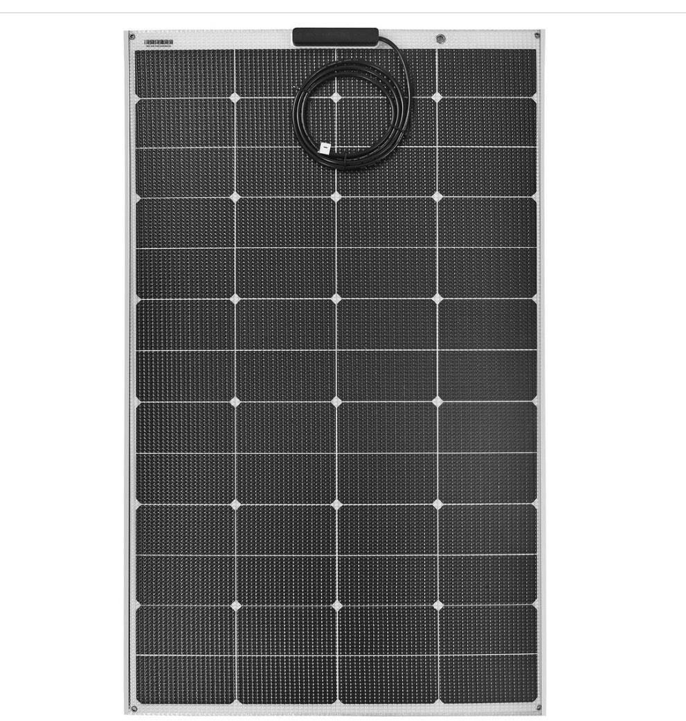 165 Watt Walkable Semi Rigid Solar Panel with Polycarbonate – Sunpower A+ Grade