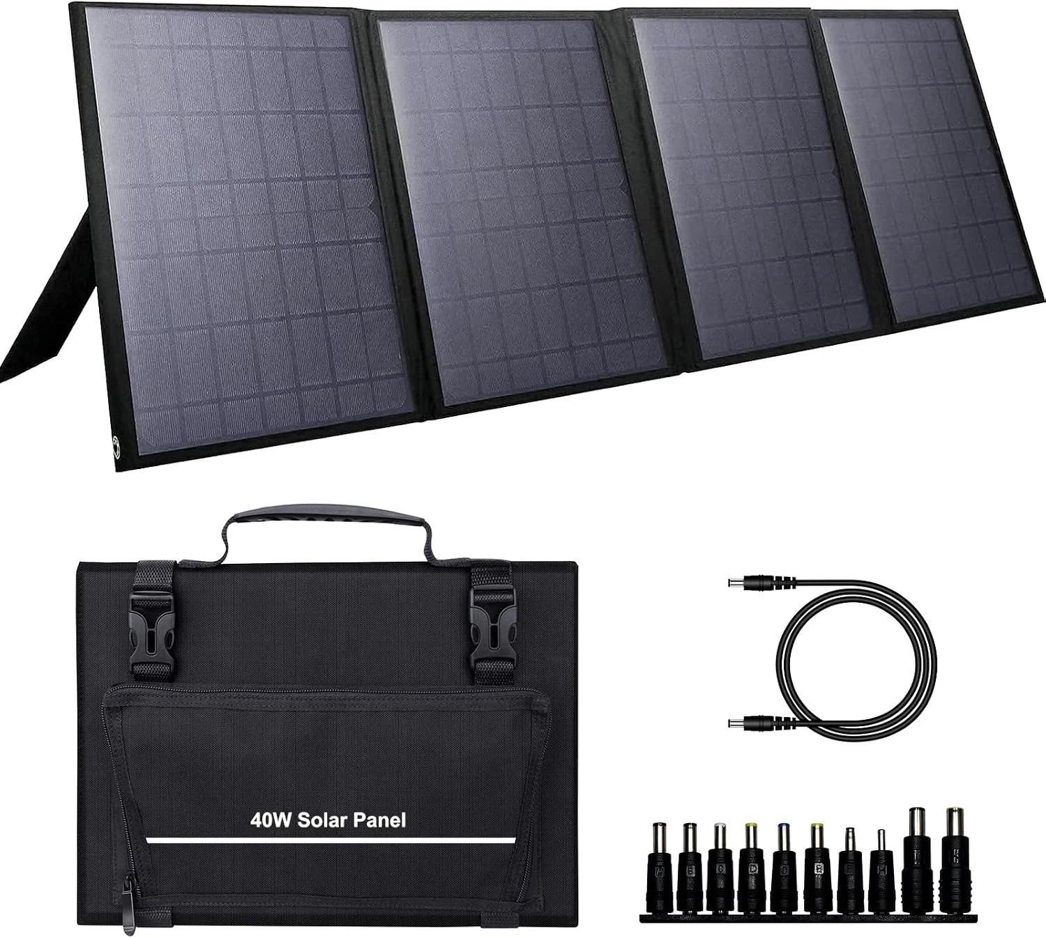 40W Portable Solar Panel Foldable Charger for Camping RV Solar Power Station