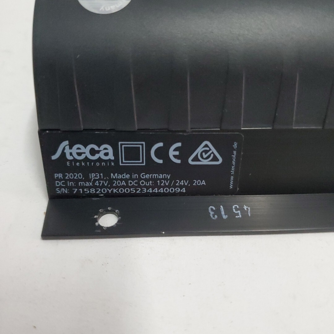 SunWize Steca PR 2020 Solar Charger Controller 20A 12/24V w/ Connection Block