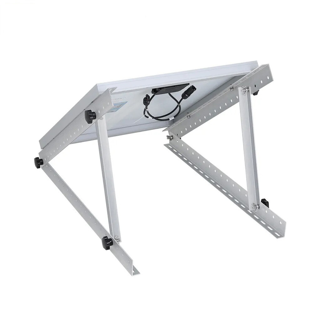Solar Panel RV Tilt Mount Brackets Rooftop Flat Surface Adjustable Frame