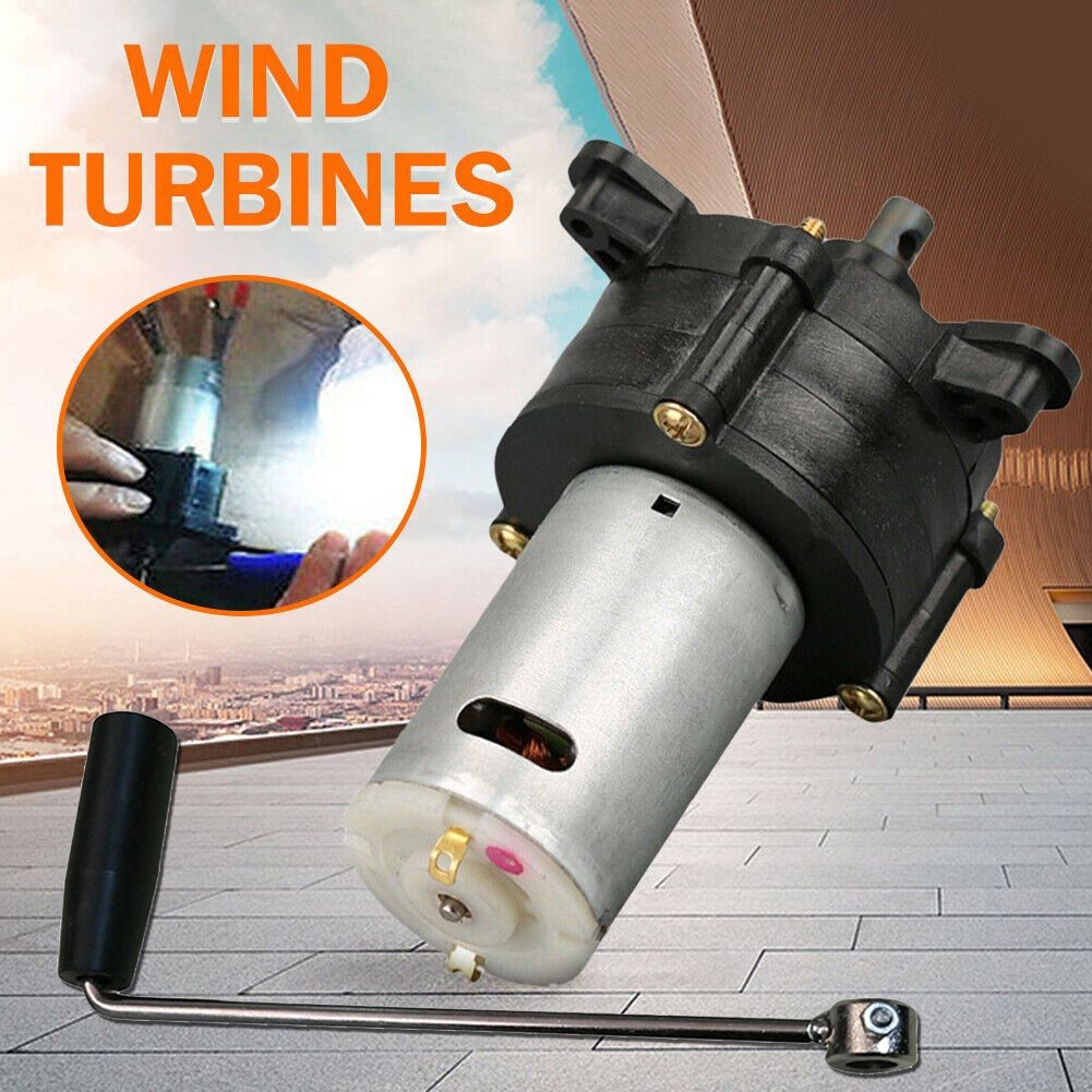 Efficient 6V 24V Wind Generator with Hand Crank for Various Applications