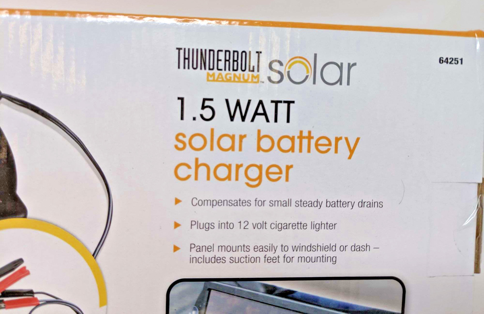 Thunderbolt Solar 1.5 Watt Solar Battery Charger New In Box