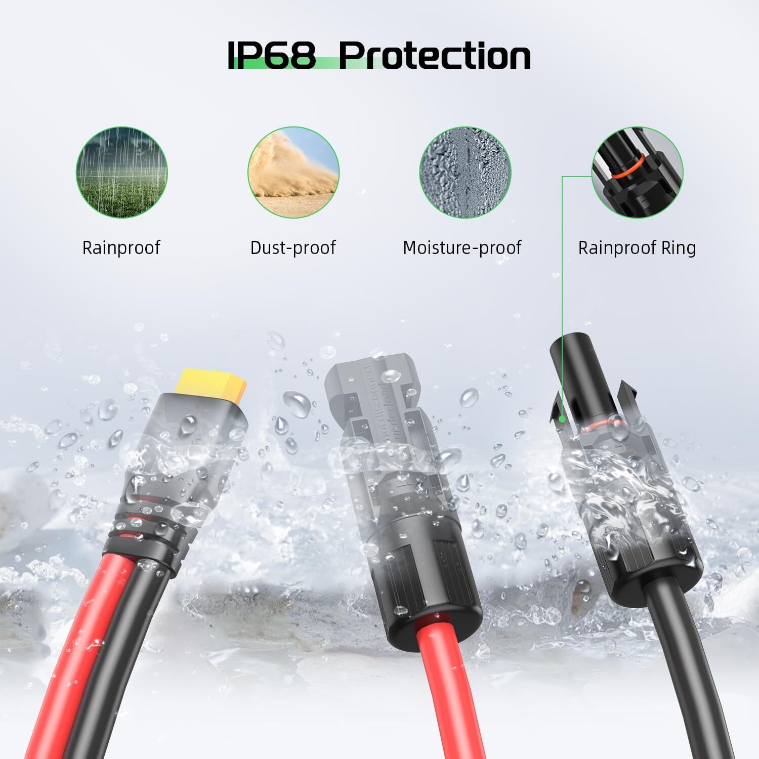XT60 Charge Adapter Extension Cable for Solar Panel Battery Power Station