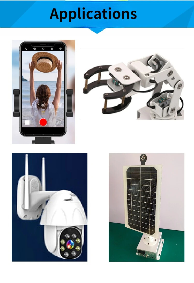 DC Dual-Axis Pan-tilt Solar Tracking Monitoring Robot Load X-axis Y-axis