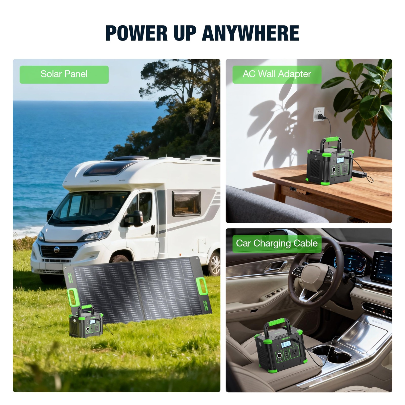 Portable Power Station 330W, 288.6Wh Solar Generator with 60W USB-C PD Output…