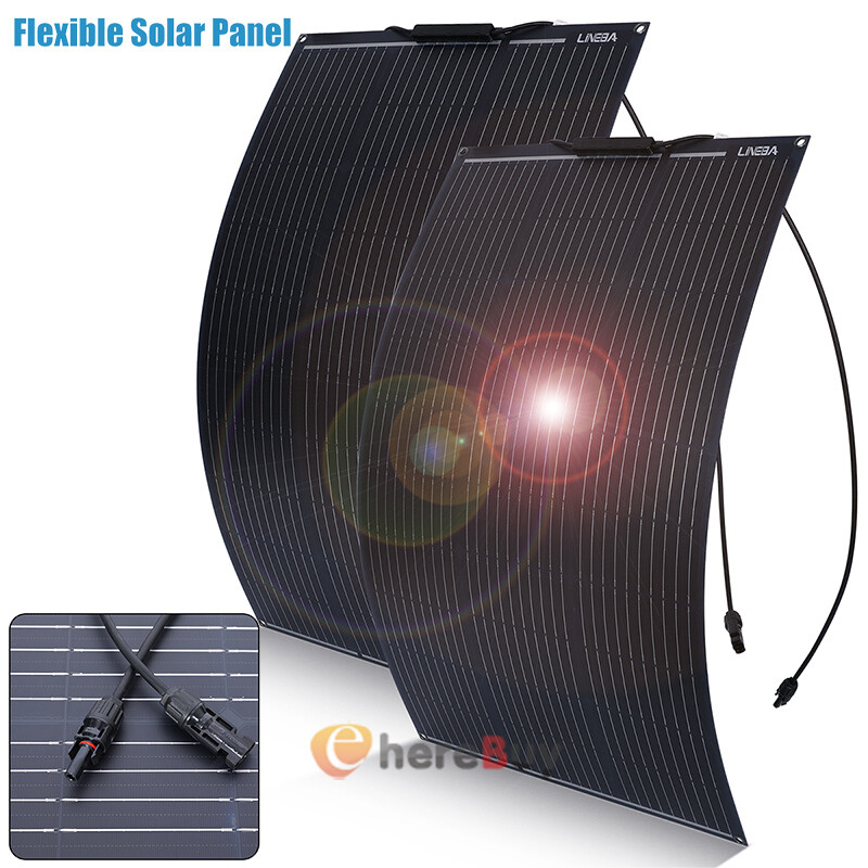 300W Watt Monocrystalline Solar Panel 12V Home RV Off Grid Battery Boat Power US