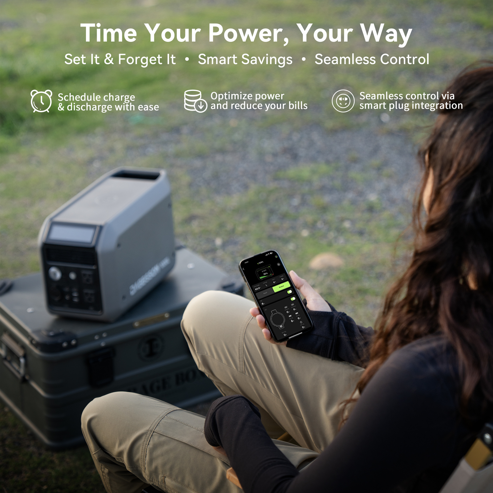 Dabbsson Power Station LiFePO4 Generator 300W-3000W Portable for RV Camping Home