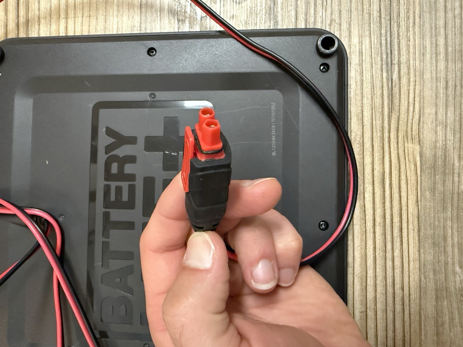 Battery Life+ Solar 2 Black Solar Panel w/ Wiring Lead and Connector