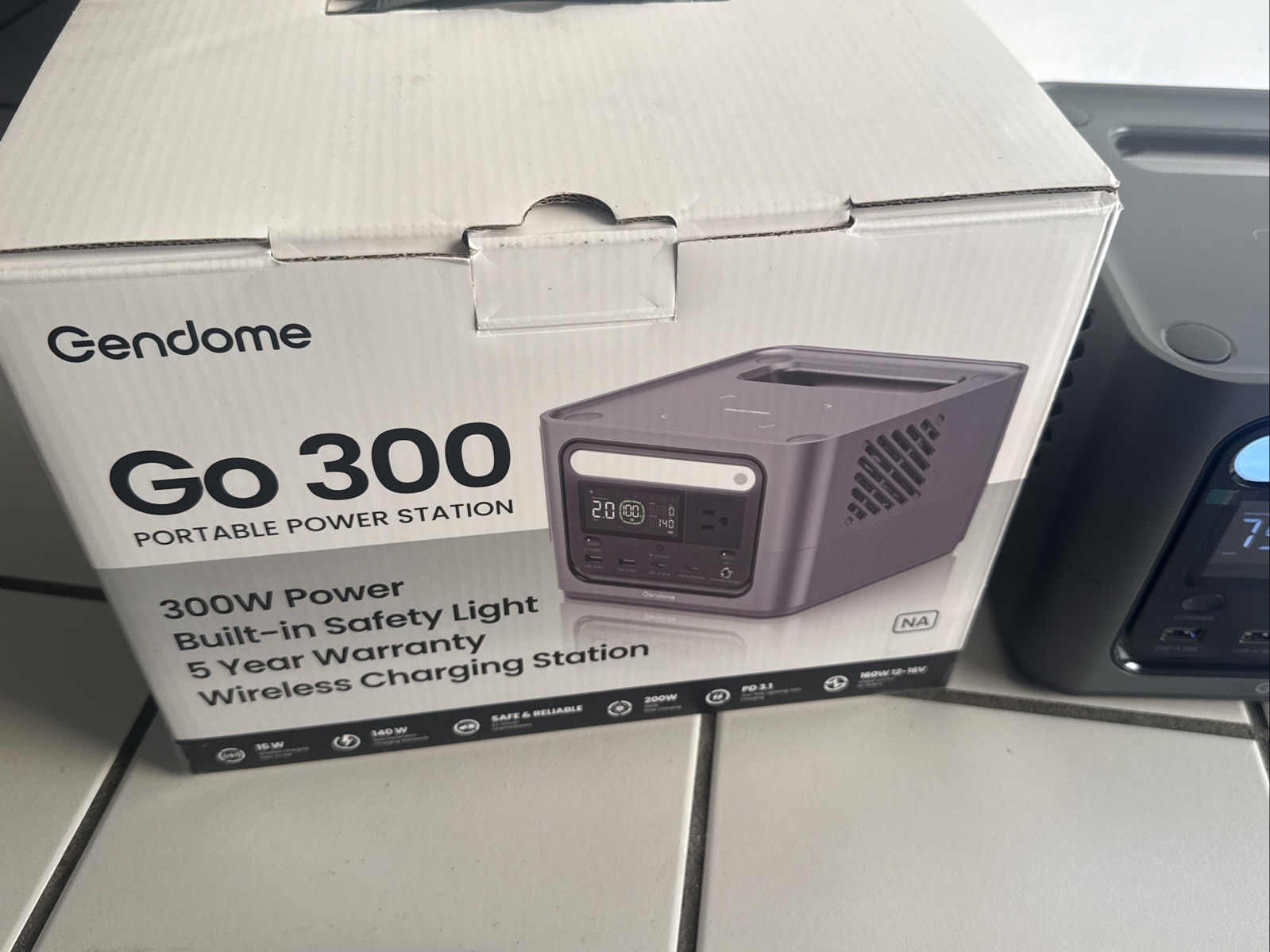 Portable Power Station Go 300 LiFePO4 Battery 300W AC Outlet SoLar Wireless