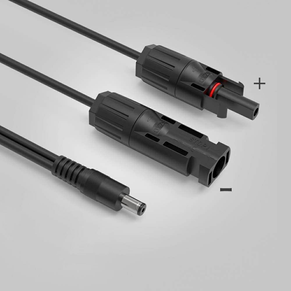 Solar Panel Adapter Cable 16AWG – 8mm to DC 5.5×2.5mm Plug Extension