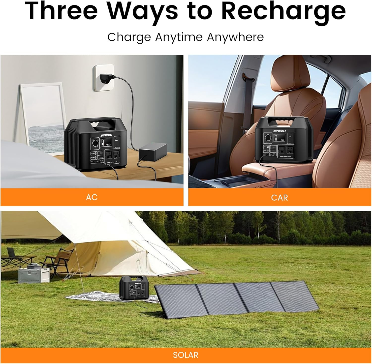 Portable Power Station 80000Mah, 256Wh Lifepo4 Battery Backup,300W AC Outlets, S