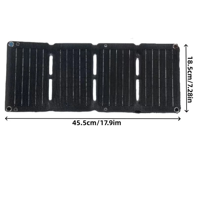 4-Fold Foldable 10W Solar Panel Portable Mobile Solar Panels Charger Dual USB 5V