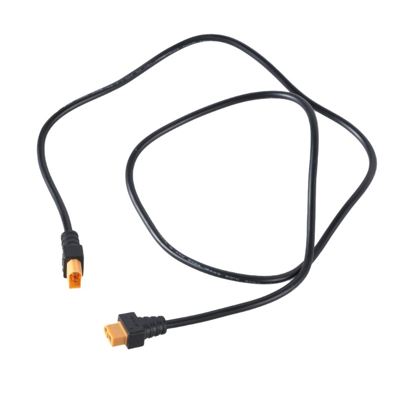 18AWG XT60 Extension Cord Male/Female for Remote Control Toy Solar Energy Black