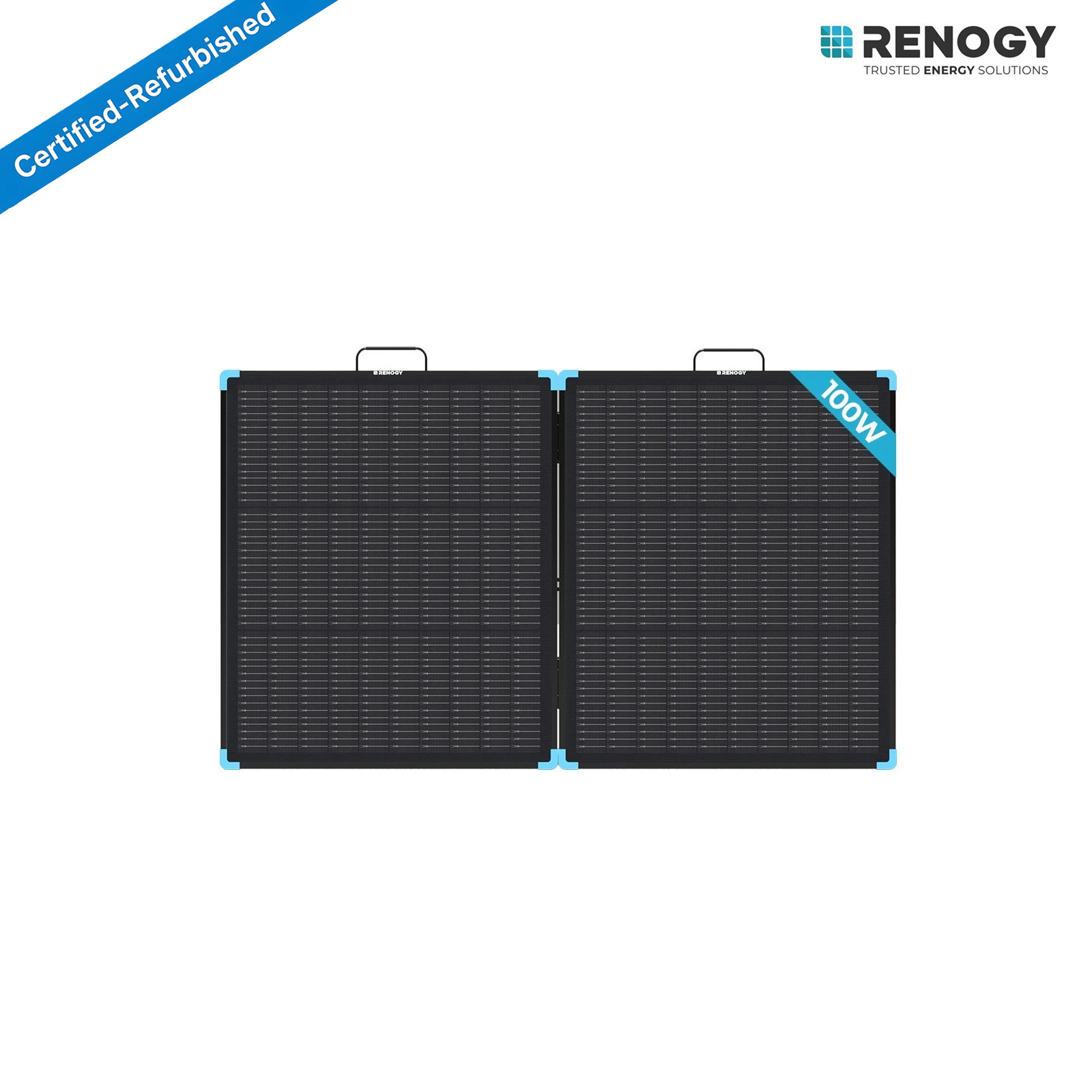 Renogy 100W Portable N-Type Solar Panel Suitcase 25% High Efficiency Refurbished
