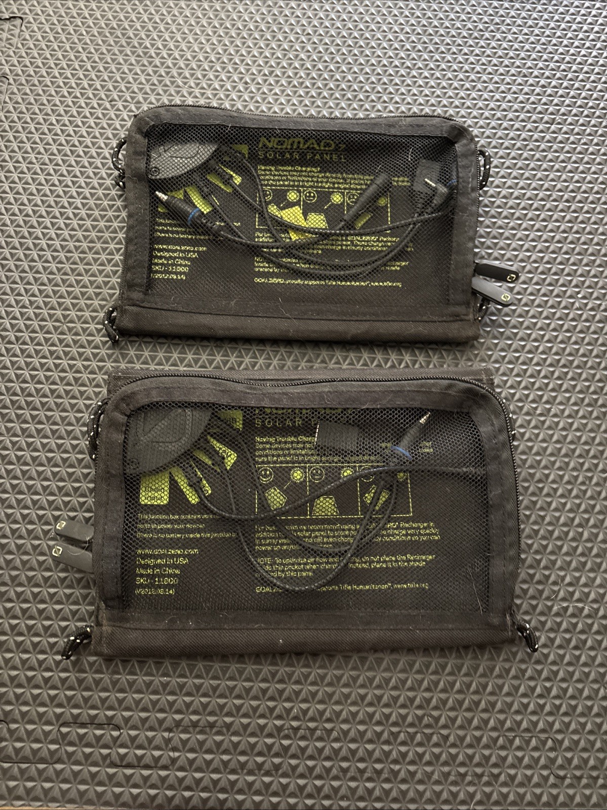 Goal Zero Nomad 7 Portable Solar Panel Charger (2) Fully Functioning – Tested