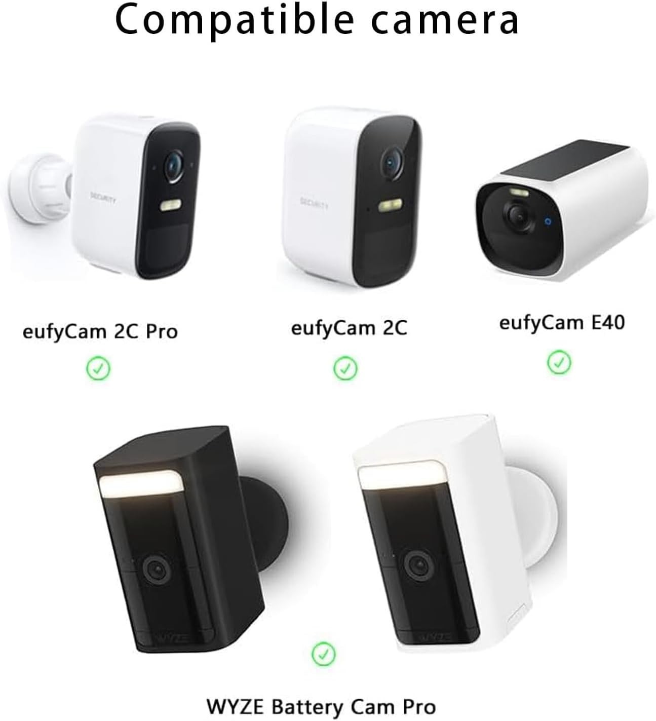 360° Adjustable Solar Charger for eufy Cameras – Easy Install, Waterproof Design